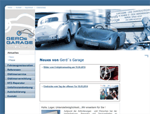 Tablet Screenshot of gerdsgarage.de